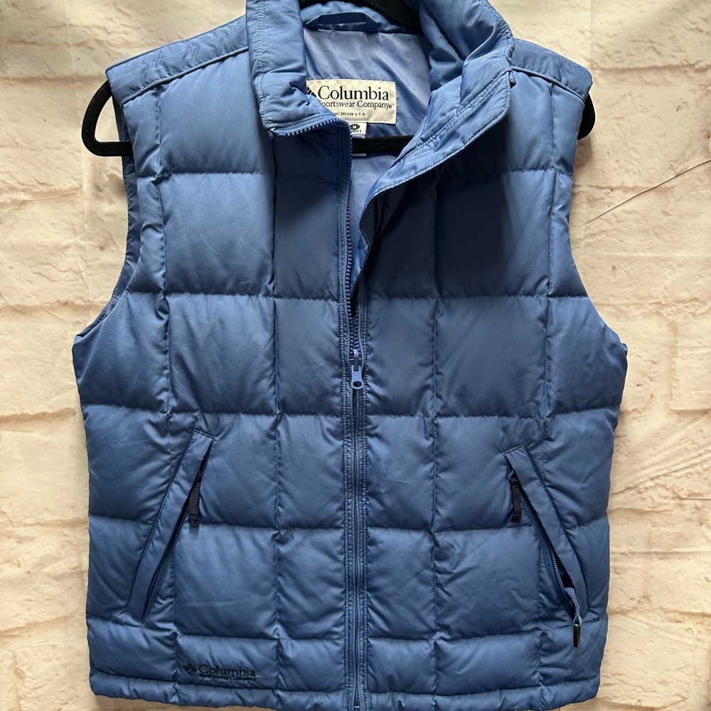 Columbia Blue Quilted Puffer Vest